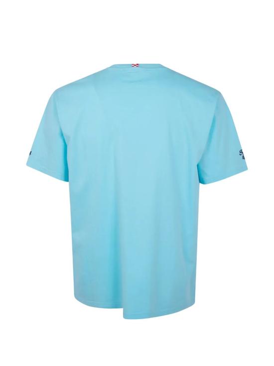 26SS 세인트바쓰 반팔 티셔츠 POT0001 04533L 56 LIGHT BLUE EMBROIDERED - MC2 SAINT BARTH