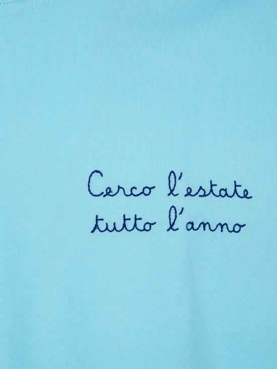 26SS 세인트바쓰 탑 POT0001 04533L 56 LIGHT BLUE EMBROIDERED - MC2 SAINT BARTH