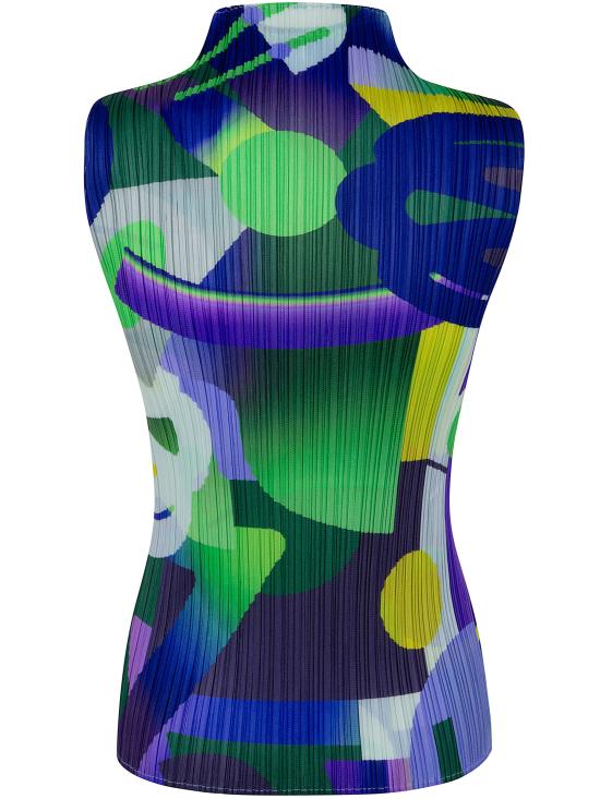 26SS 플리츠플리즈 민소매 티셔츠 PP66JK701 81 PURPLE - PLEATS PLEASE