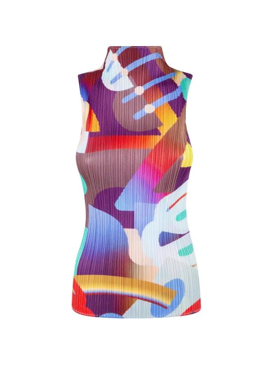 26SS 플리츠플리즈 민소매 티셔츠 PP66JK701 24 RED - PLEATS PLEASE