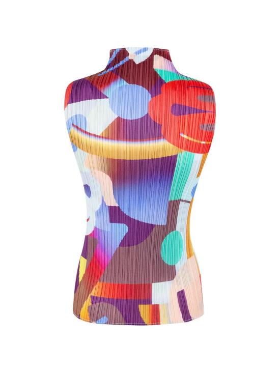 26SS 플리츠플리즈 민소매 티셔츠 PP66JK701 24 RED - PLEATS PLEASE