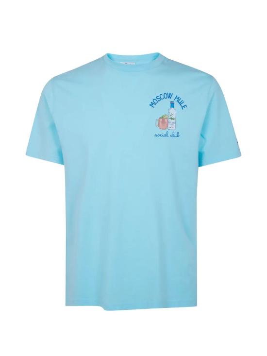 26SS 세인트바쓰 반팔 티셔츠 POT0001 07971L 56 LIGHT BLUE EMBROIDERED - MC2 SAINT BARTH