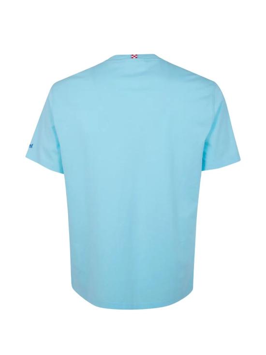 26SS 세인트바쓰 반팔 티셔츠 POT0001 07971L 56 LIGHT BLUE EMBROIDERED - MC2 SAINT BARTH