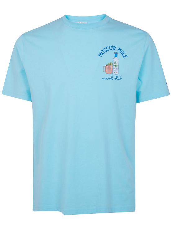 26SS 세인트바쓰 탑 POT0001 07971L 56 LIGHT BLUE EMBROIDERED