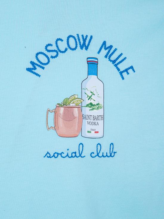 26SS 세인트바쓰 탑 POT0001 07971L 56 LIGHT BLUE EMBROIDERED - MC2 SAINT BARTH