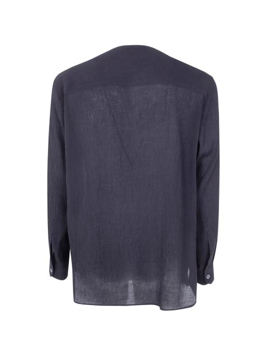 26SS 엠포리오 아르마니 긴팔 셔츠 EM005684 TE20665 UC001 BLACK BEAUTY - EMPORIO ARMANI