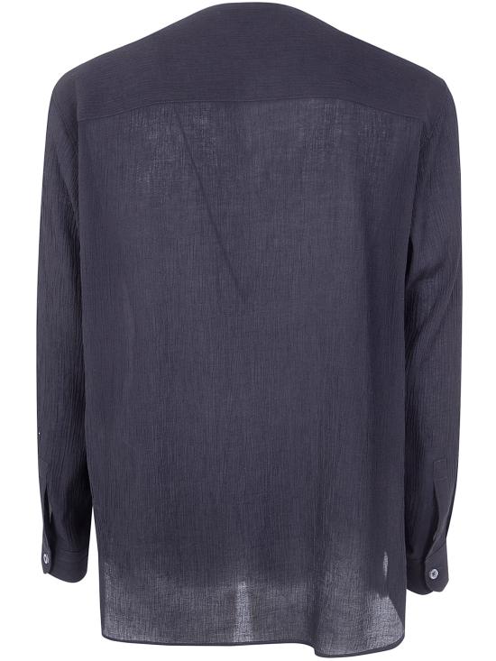 26SS 엠포리오 아르마니 긴팔 셔츠 EM005684 TE20665 UC001 BLACK BEAUTY - EMPORIO ARMANI