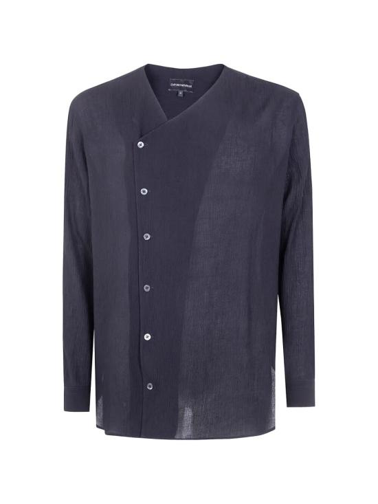 26SS 엠포리오 아르마니 긴팔 셔츠 EM005684 TE20665 UC001 BLACK BEAUTY - EMPORIO ARMANI