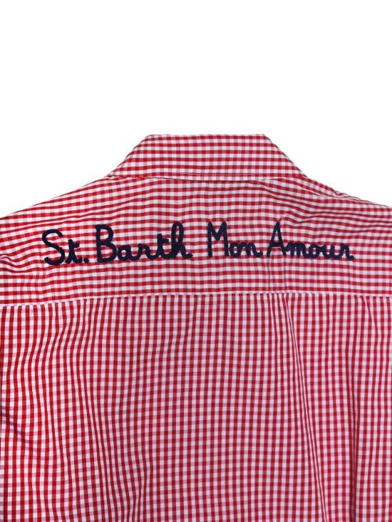 26SS 세인트바쓰 셔츠 MDH001 00805L 41 EMBROIDERED VICHY AMOUR - MC2 SAINT BARTH