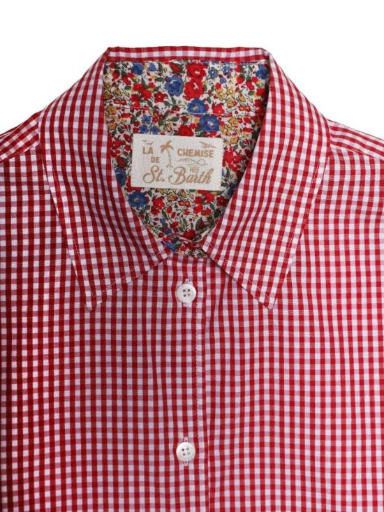 26SS 세인트바쓰 셔츠 MDH001 00805L 41 EMBROIDERED VICHY AMOUR - MC2 SAINT BARTH