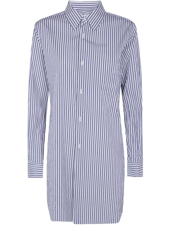 26SS 꼼데가르송 셔츠 RQ B005 WHITE NAVY SAX
