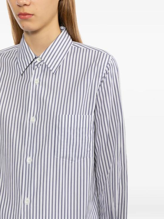 26SS 꼼데가르송 셔츠 RQ B005 WHITE NAVY SAX - COMME DES GARCONS