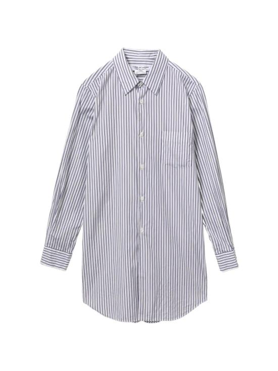 26SS 꼼데가르송 셔츠 RQ B005 WHITE NAVY SAX - COMME DES GARCONS