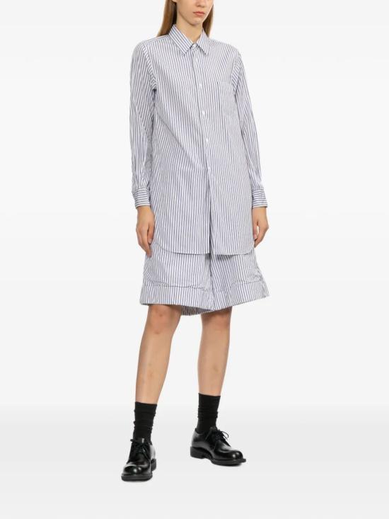 26SS 꼼데가르송 셔츠 RQ B005 WHITE NAVY SAX - COMME DES GARCONS