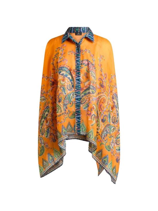 26SS 에트로 블라우스 WRPA0031 AKF35 X0852 PRINT ORANGE LIGHT BLUE - ETRO