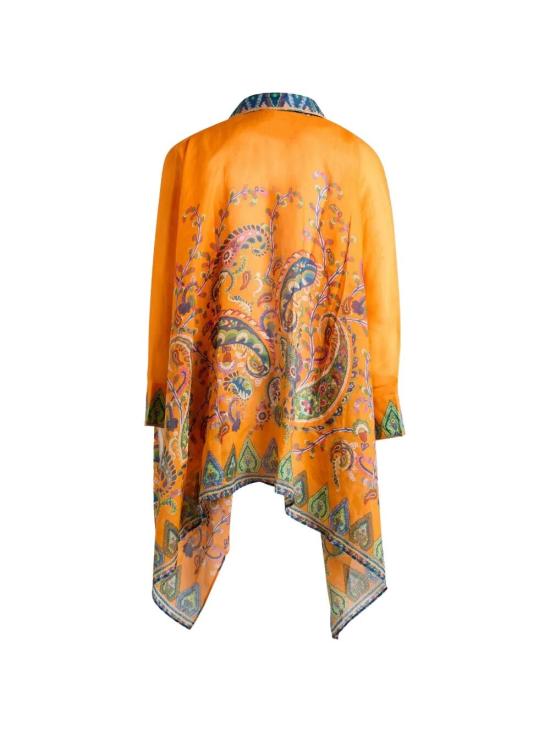 26SS 에트로 블라우스 WRPA0031 AKF35 X0852 PRINT ORANGE LIGHT BLUE - ETRO