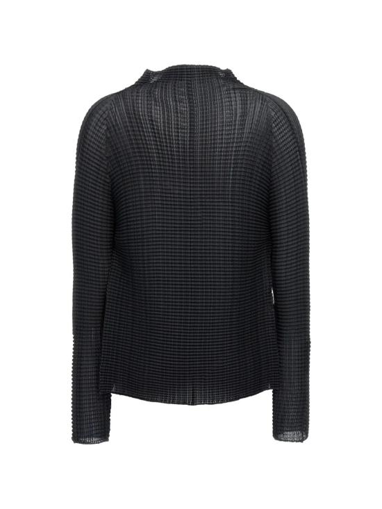 26SS 이세이 미야케 블라우스 IM66FJ680 15 BLACK - ISSEY MIYAKE