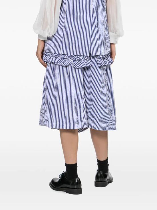 26SS 꼼데가르송 미디 스커트 RQ S008 WHITE BLUE - COMME DES GARCONS