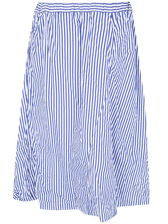 26SS 꼼데가르송 미디 스커트 RQ S008 WHITE BLUE - COMME DES GARCONS