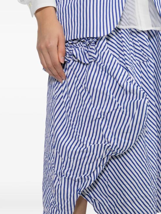26SS 꼼데가르송 미디 스커트 RQ S008 WHITE BLUE - COMME DES GARCONS