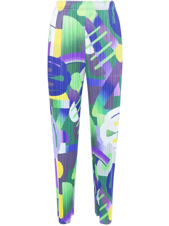 26SS 플리츠플리즈 스트레이트 팬츠 PP66JF704 81 PURPLE