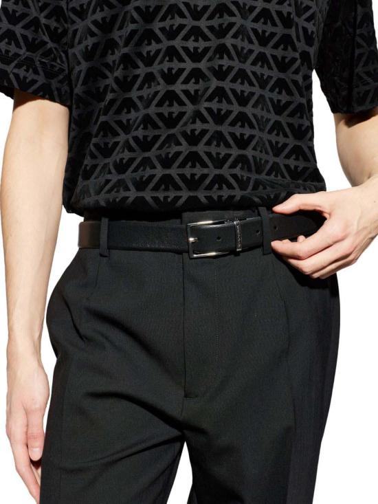 26SS 엠포리오 아르마니 가죽 벨트 EM005540AF24909MC173 BLACK - EMPORIO ARMANI