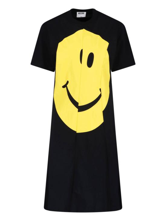 26SS 모스키노 미디 원피스 261D 0451 0441 1555 Black