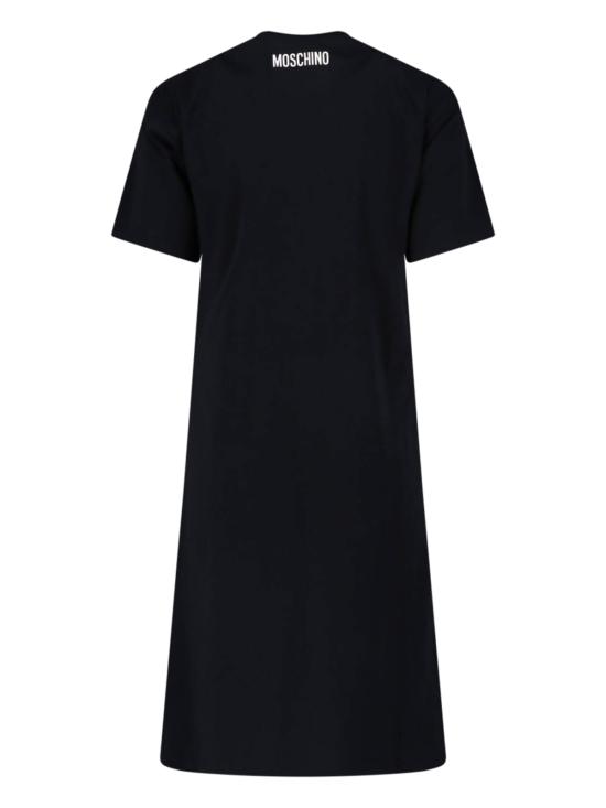 26SS 모스키노 미디 원피스 261D 0451 0441 1555 Black - MOSCHINO