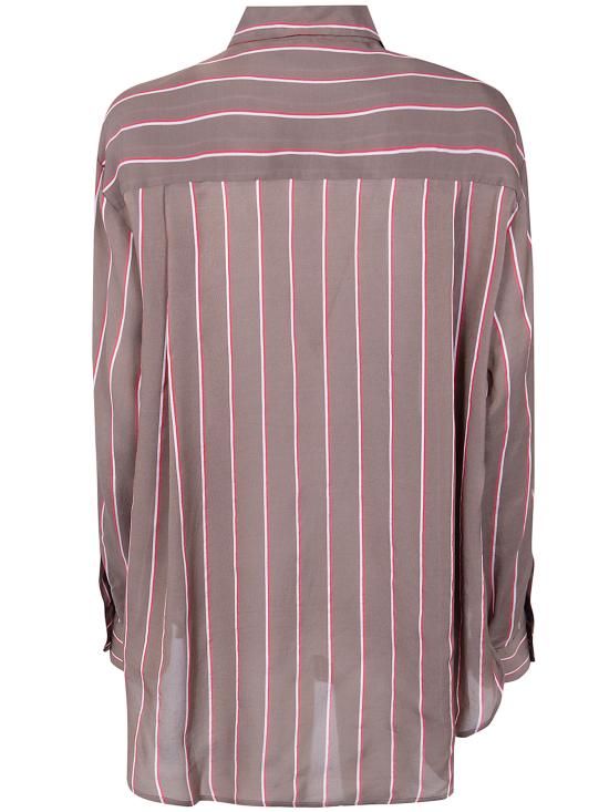 26SS 더프랭키샵 셔츠 CHFS21925279 BROWN MULTI STRIPE - THE FRANKIE SHOP