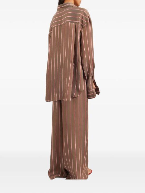 26SS 더프랭키샵 셔츠 CHFS21925279 BROWN MULTI STRIPE - THE FRANKIE SHOP