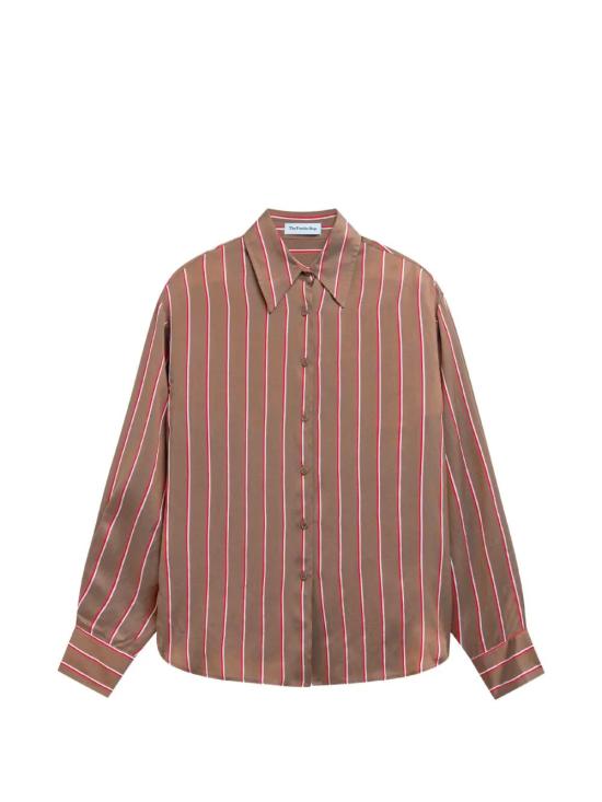 26SS 더프랭키샵 셔츠 CHFS21925279 BROWN MULTI STRIPE - THE FRANKIE SHOP