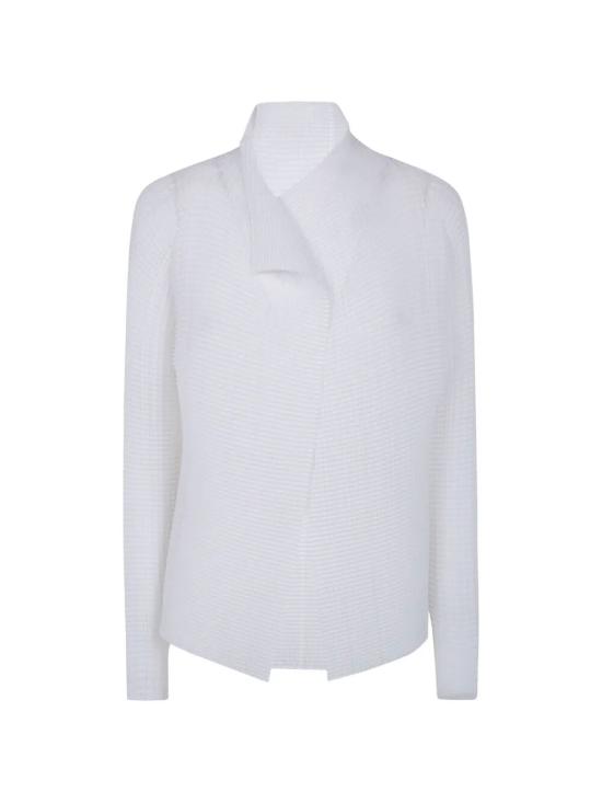 26SS 이세이 미야케 블라우스 IM66FJ680 01 WHITE - ISSEY MIYAKE