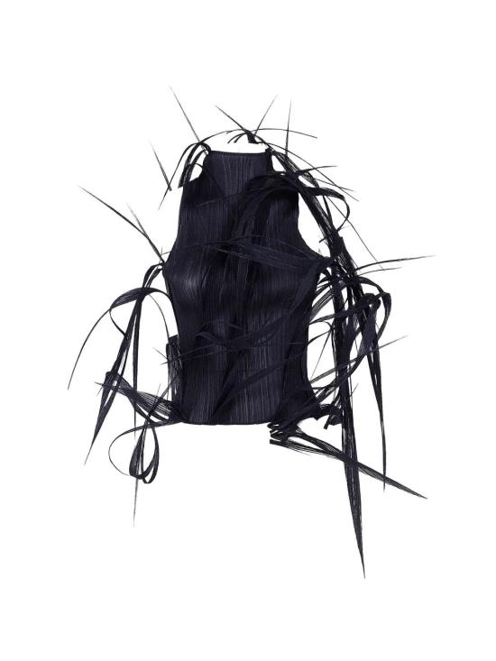 26SS 이세이 미야케 셔츠 IM66FJ601 15 BLACK - ISSEY MIYAKE