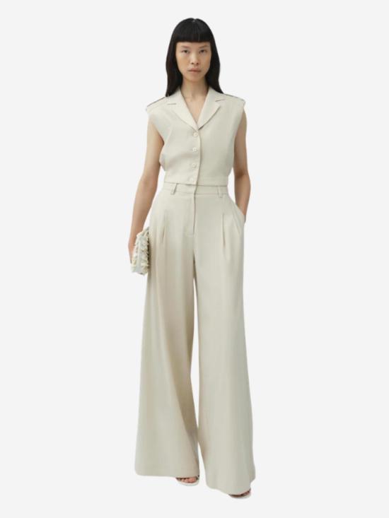  조나단 심카이 베스트 Jonathan Simkhai 요크 크롭 리넨 - JONATHAN SIMKHAI