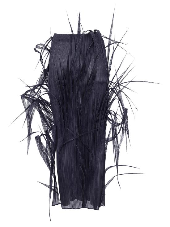 26SS 이세이 미야케 롱 스커트 IM66FG604 15 BLACK - ISSEY MIYAKE