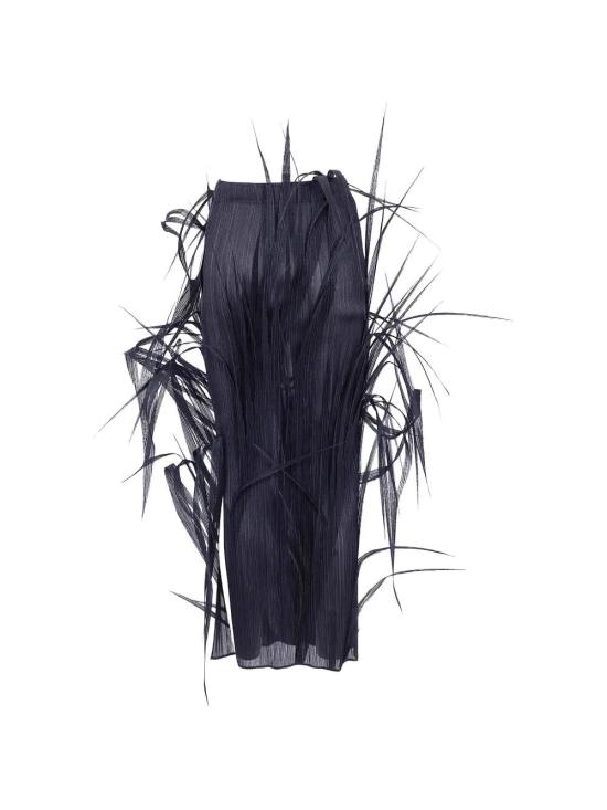 26SS 이세이 미야케 롱 스커트 IM66FG604 15 BLACK - ISSEY MIYAKE