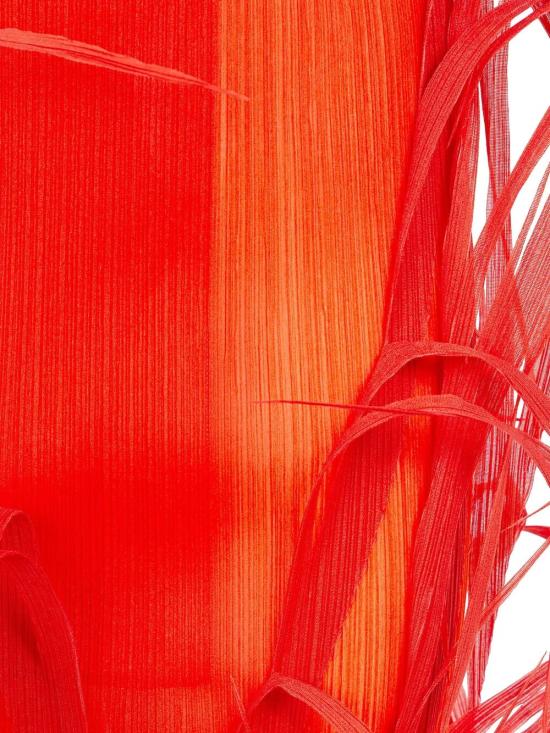 26SS 이세이 미야케 롱 스커트 IM66FG604 28 MACAW RED - ISSEY MIYAKE