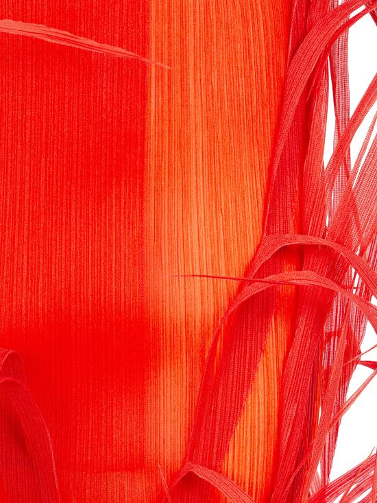 26SS 이세이 미야케 롱 스커트 IM66FG604 28 MACAW RED - ISSEY MIYAKE