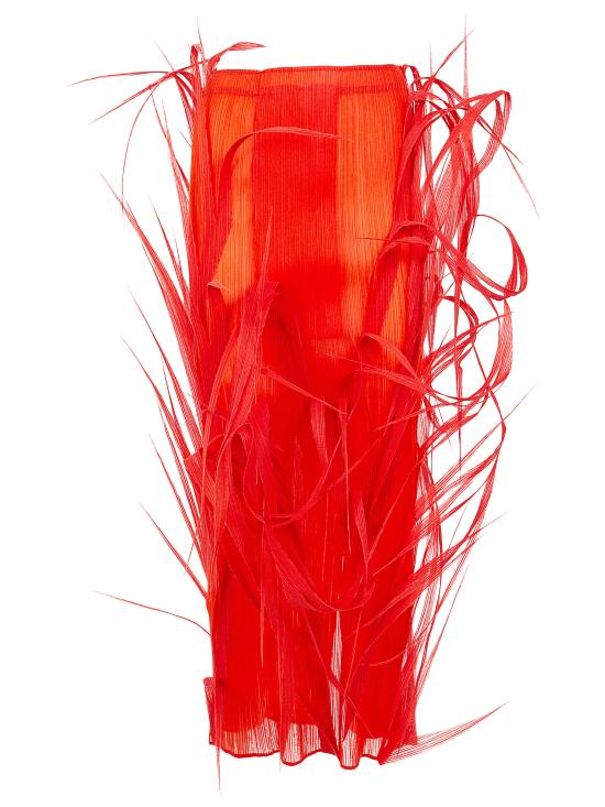 26SS 이세이 미야케 롱 스커트 IM66FG604 28 MACAW RED