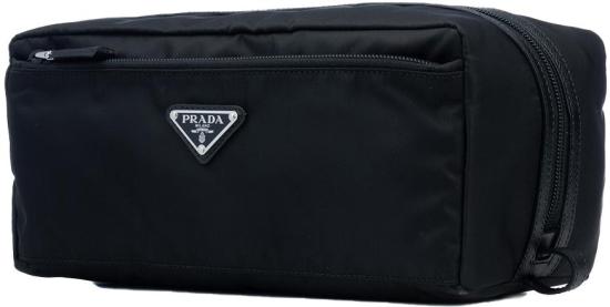 26SS 프라다 리나일론 앤 사피아노 레더 트래블 파우치 2NA0292DMHF0002 DIVERS - PRADA