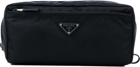 26SS 프라다 리나일론 앤 사피아노 레더 트래블 파우치 2NA0292DMHF0002 DIVERS