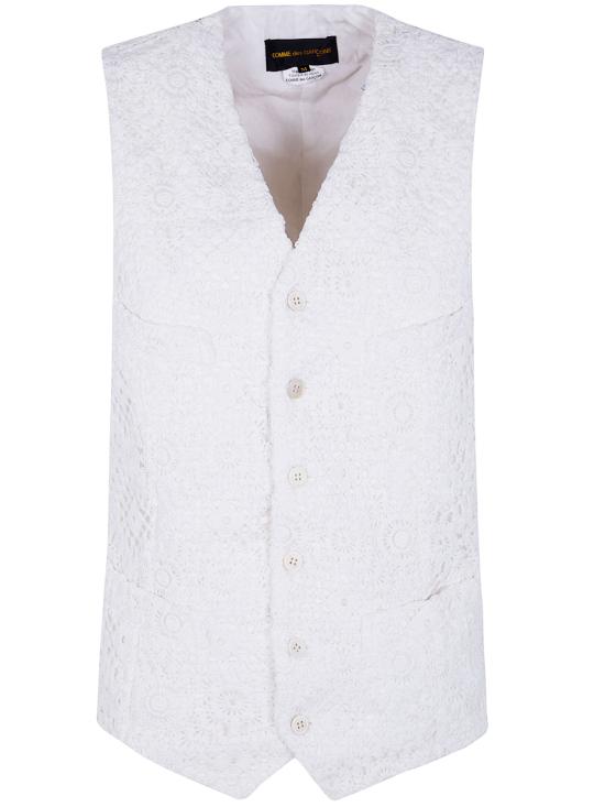 26SS 꼼데가르송 베스트 GQ V001 OFF WHITE X ECRU