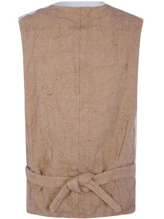 26SS 꼼데가르송 베스트 GQ V001 OFF WHITE X ECRU - COMME DES GARCONS