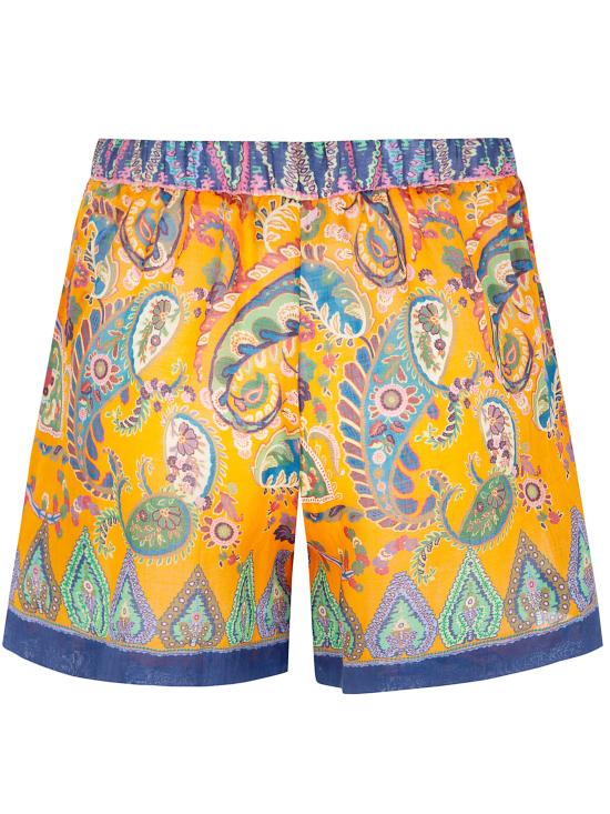 26SS 에트로 숏팬츠 WRPA0014 AKF31 X0852 PRINT ORANGE LIGHT BLUE - ETRO