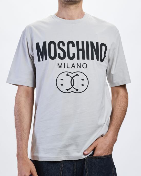 26SS 모스키노 반팔 티셔츠 0725 7041 1484 GRIGIO - MOSCHINO