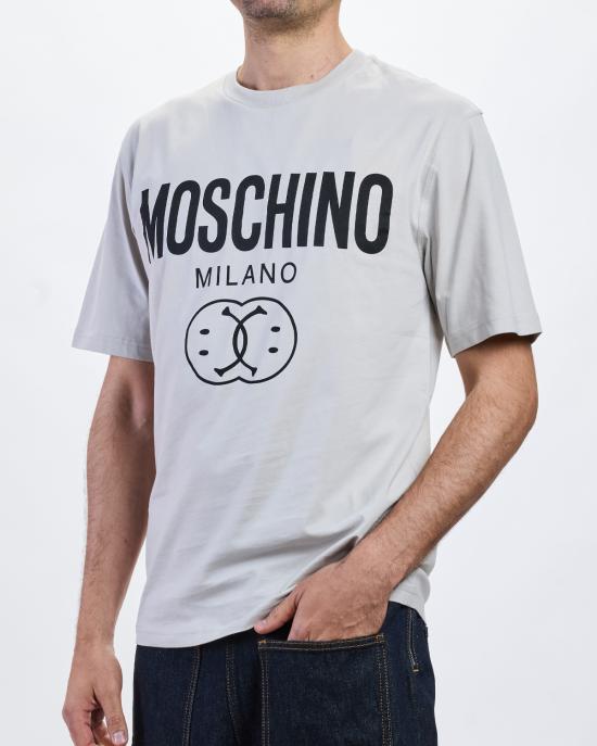26SS 모스키노 반팔 티셔츠 0725 7041 1484 GRIGIO - MOSCHINO