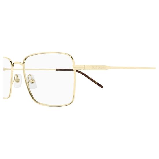 25FW 생로랑 안경 SL 844 직사각형 금색 금속 프레임 안경 - SAINT LAURENT