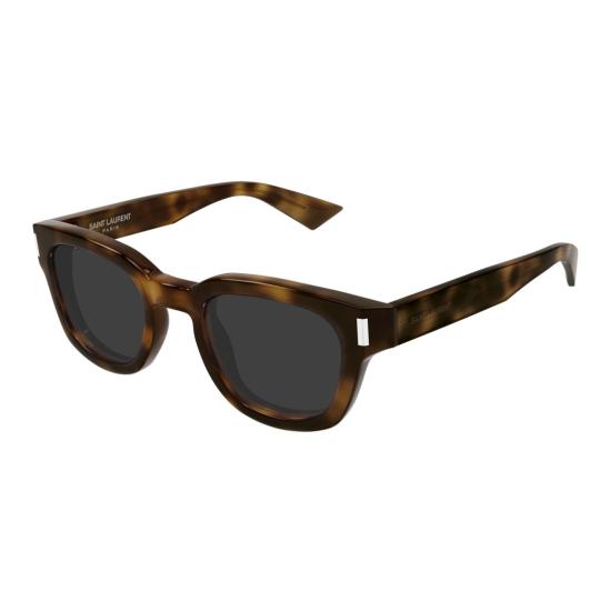 25FW 생로랑 선글라스 SL 838 호피무늬 사각 프레임 - SAINT LAURENT