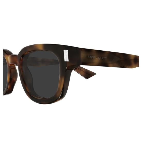 25FW 생로랑 선글라스 SL 838 호피무늬 사각 프레임 - SAINT LAURENT