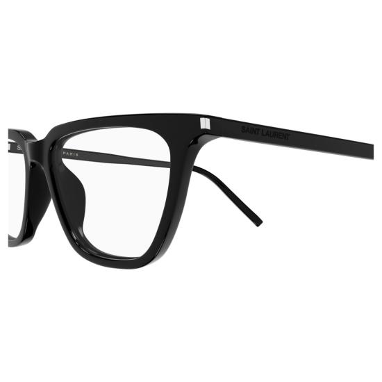 생로랑 안경 SL 889 술피스 씬 옵트 씬 글로시 블랙 아세테이트 안경 - SAINT LAURENT